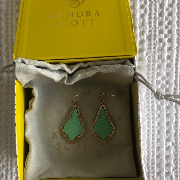 Kendra Scott Mint Alex Earrings - Picture 2 of 3
